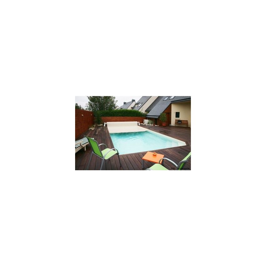 Volet roulant fixe pour piscine rectangulaire 1220x520cm