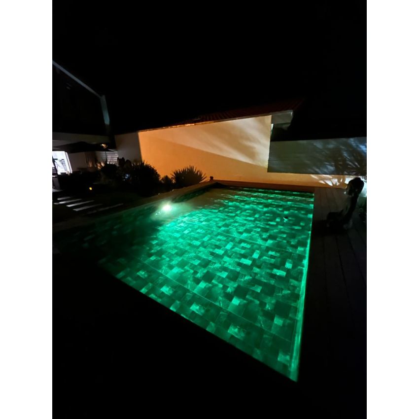 Piscine Bois Luxe Rectangulaire avec Escalier droit 520x320x131cm Pierre de Bali