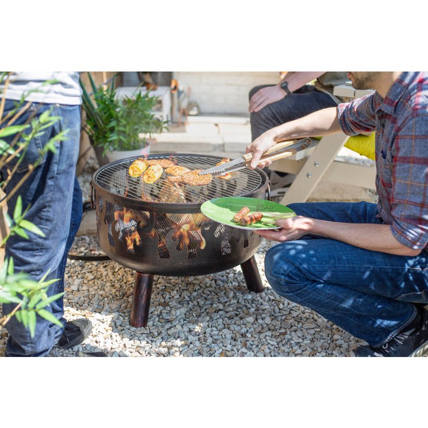Brasero WILDFIRE Rond Noir Acier ⌀61x61cm