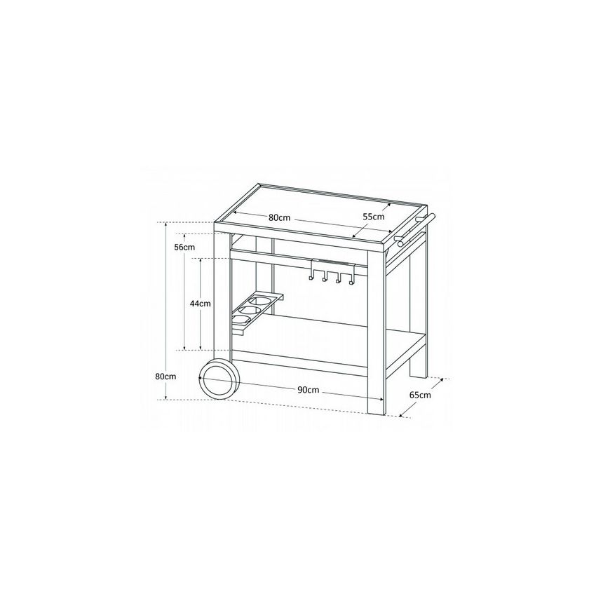 Desserte MEDIA M en acier