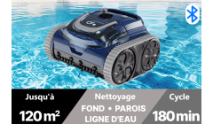 Robot piscine Fond Paroi Ligne d'eau ORCA 400 Sans Fil Connecté