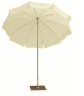 Parasol NOVARA Polyester 240/10 cm Ecru