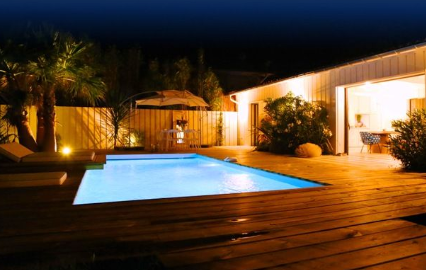 Piscine Bois Rectangulaire Lenny Avec Escalier Droit 720x400x145 Cm Lekingstore