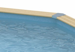 Liner Bleu 50/100ème pour piscine Octogonale Ubbink 410 x H 120 cm
