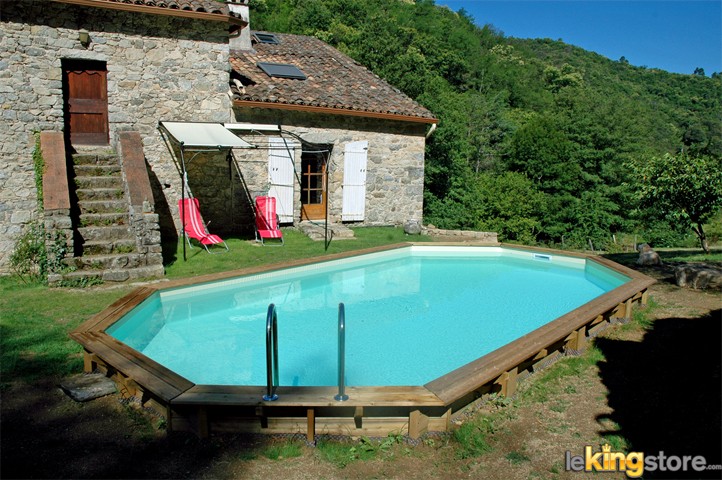 piscine bois super lucci allongee en kit 800 x 457 x 130 cm lekingstore