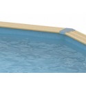 Liner Bleu 50/100ème pour piscine Hexagonale ⌀410 x 120 cm