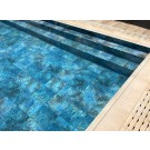 Liner 85/100ème pour piscine octogonale allongée 800x457x130cm avec escaliers + plage PIERRE DE BALI