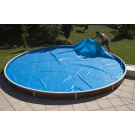 Bâche à bulles 180μ bleu pour piscine acier ronde Ø 640 cm
