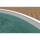 Liner piscine gris - 3.6 x 1.1 - 22.5/100ème 