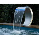Cascade MAMBA Inox LED pour piscine