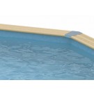 Liner Bleu 75/100ème pour piscine Octogonale  510 x H120cm