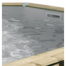 Liner Gris 75/100ème pour piscine Rectangulaire 650 x 350 x H140cm 