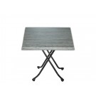 Table pliante MONTPELLIER 70x70cm NOIR