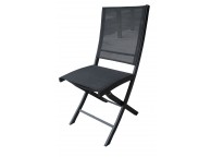 Chaise pliante de jardin Bali noir