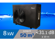Pompe à chaleur Inverter 8 kW pour piscine 40-50m3
