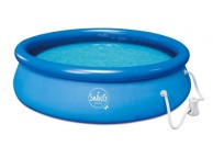 Piscine gonflable ronde Bleue ⌀ 366 x h. 76 cm avec filtre a cartouche