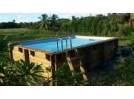 Piscine Bois Luxe Rectangulaire 420x320x145 cm