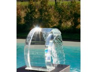 Cascade Transparente pour Piscine 
