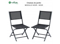 Chaise de jardin Modulo Noir