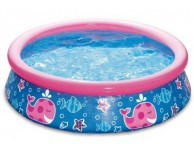 Piscine gonflable ronde Rose ⌀ 152 x h. 38 cm