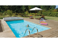 Kit Piscine Bois Hors SPARK Sol Rectangulaire Luxe 4.70X2.70X145 cm