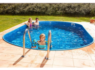 Piscine Allongée Ibiza Acier à enterrer 5.25 x 3.2 x 1.5 m