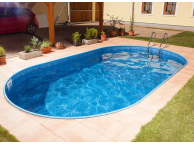 Piscine Allongée Ibiza Acier à enterrer 7.0 x 3.5 x 1.5 m