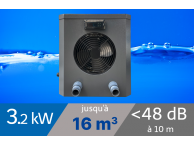 Pompe à chaleur piscine Azuro Mini 3.2 kW pour piscine de 16m3