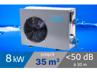 Pompe à chaleur Azuro 8 kW + WiFi pour piscine de 35m3