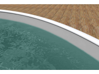 Liner piscine gris - 3.6 x 1.1 - 22.5/100ème 