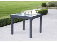 Table de Jardin 90/180 MODULO 4/8 GRISE 