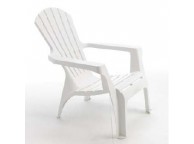 Fauteuil de Jardin ADIRONDACK Blanc - LEKINGSTORE