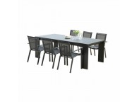 Table IBIZA Aluminium Noir T6/8