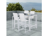 Ensemble Bar de jardin SET STAR avec table + 4 fauteuils 