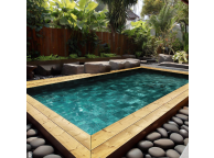 Kit Piscine Bois Hors Sol Rectangulaire Luxe  620x420 x 130 cm