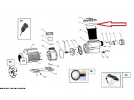 Joint de couvercle pré-filtre pour Pompes Poolmax