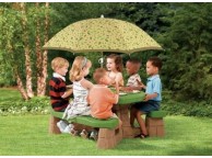 Table de Pique-Nique avec Parasol Enfants - LEKINGSTORE