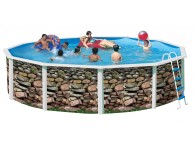 Piscine Ronde MUR Acier 350 cm x H 120cm