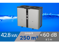 Pompe à chaleur Pro 42.8 kW pour piscine de 250m3