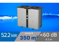 Pompe à chaleur Pro 52.2 kW pour piscine de 350m3