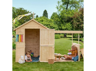Cabane en bois avec pergola pour enfants - Eugénie