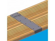 Kit Finition Margelles Alu 4 pièces Droit pour Piscine Rectangulaire