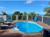 Piscine Bois Octogonale Allongée LOLA 540X336X130 cm