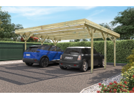 Carport Double Bois Autoclavé JEAN 31m2