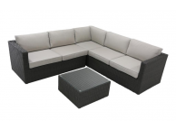 Salon d'angle pour jardin COMPACT - 6 personnes 