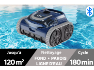 Robot piscine Fond Paroi Ligne d'eau ORCA 400 sans fil