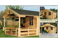 Chalet de Jardin Bois 300 x 200 cm 6 m² COMO