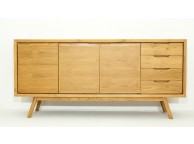 Buffet en teck massif 3 portes Fiftees