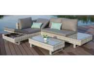 Salon de jardin et bain de soleil  RIVER LOUNGE 