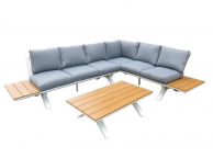 Salon de jardin SYDNEY - 4 personnes - 3 fauteuils 